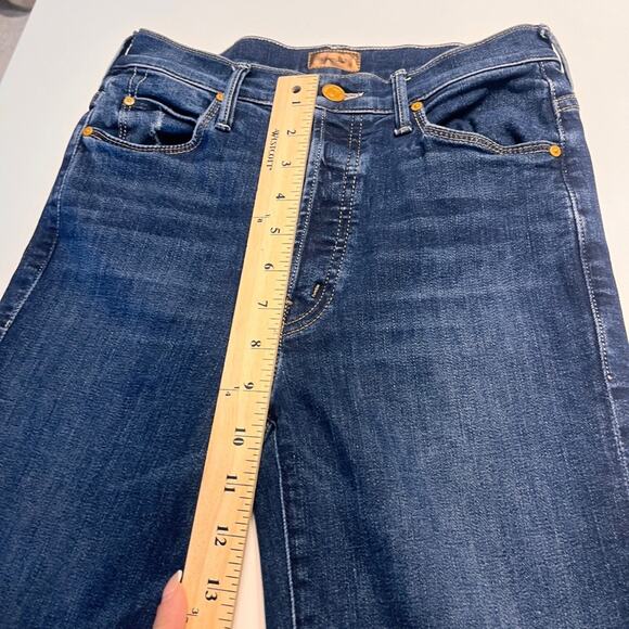 MOTHER Ankle Fray Jeans in Teaming Up size 26 - Picture 12 of 13